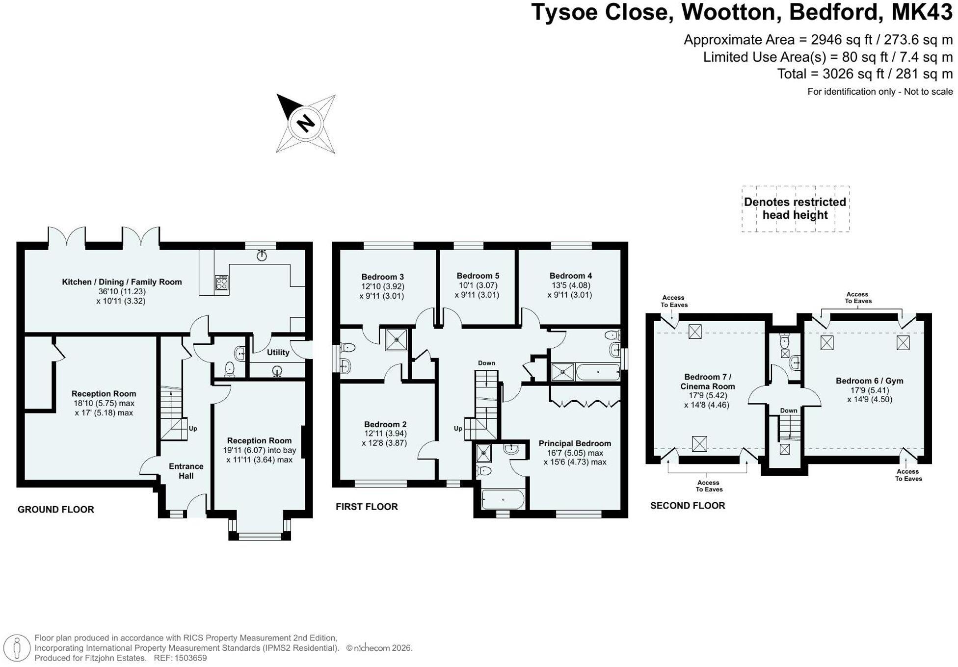 Tysoe Close, Wootton, MK43 floorplan