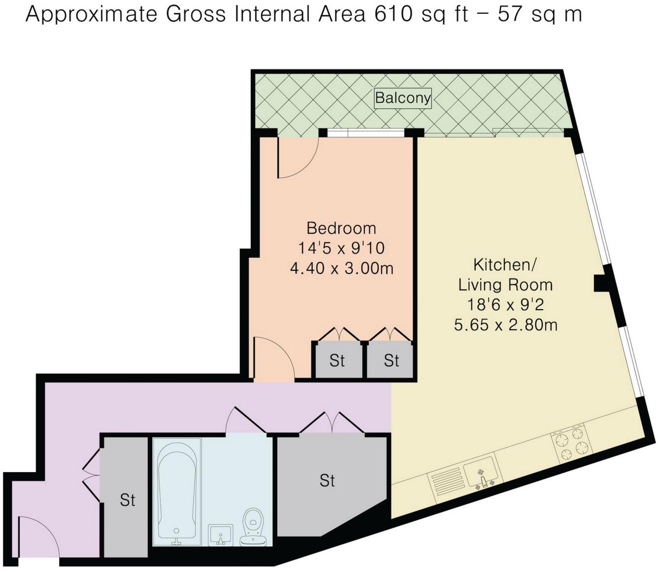Jacquard Point, Tapestry Way, Whitechapel, E1 floorplan