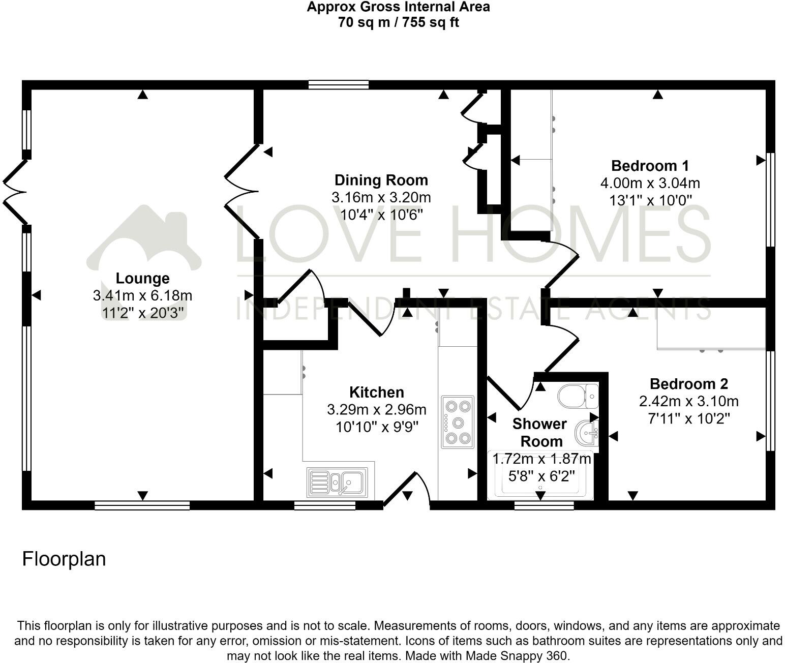Sunnyside  Park, Bilsborrow floorplan