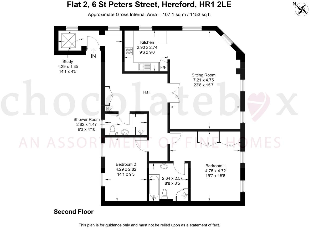 6 St Peter's Street, Hereford, HR1 2LE floorplan