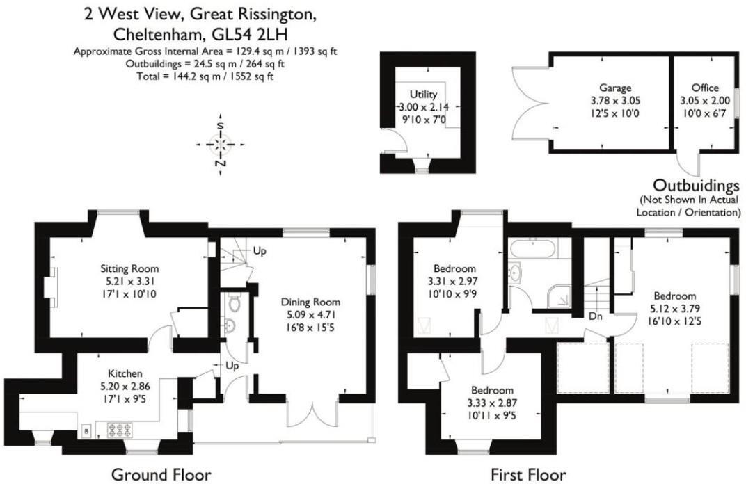 2, West View, Great Rissington, Cheltenham floorplan