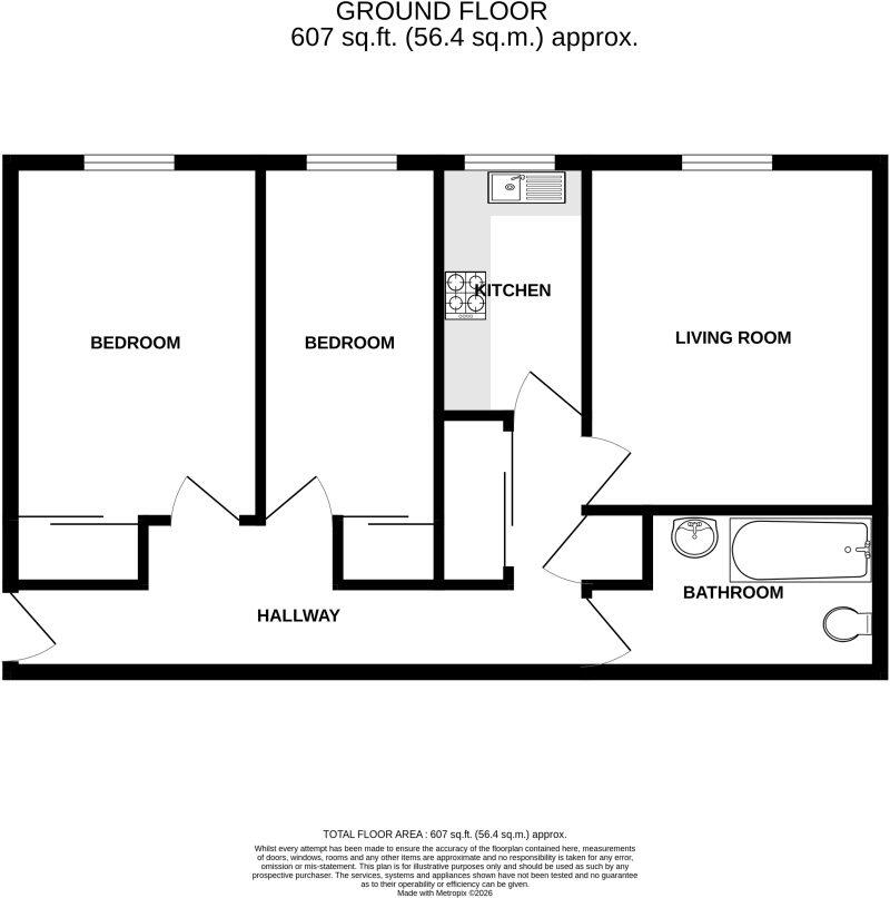 65M, Clyde Street, Camelon floorplan