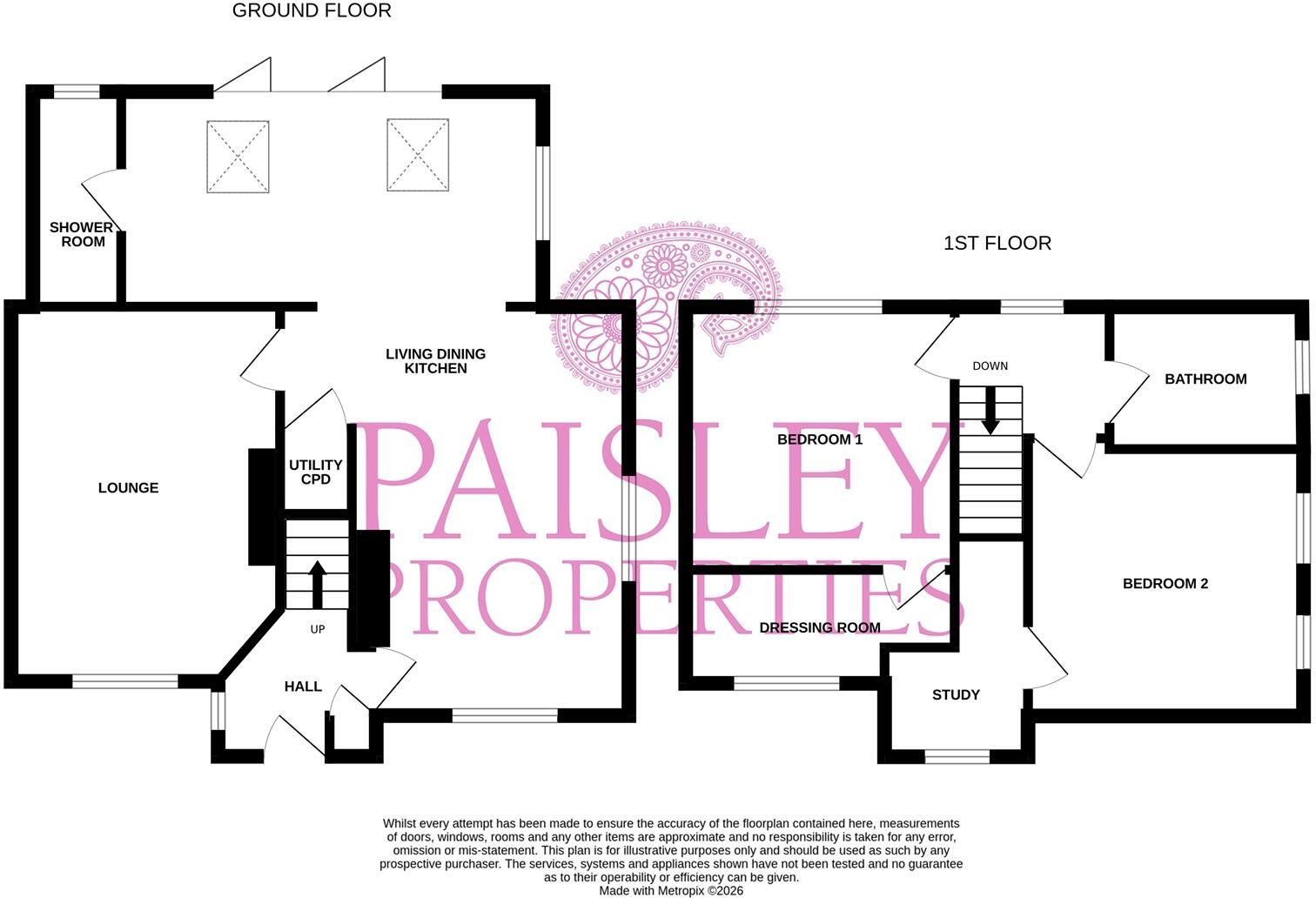 Ings Way East, Lepton, Huddersfield, HD8 0DT floorplan