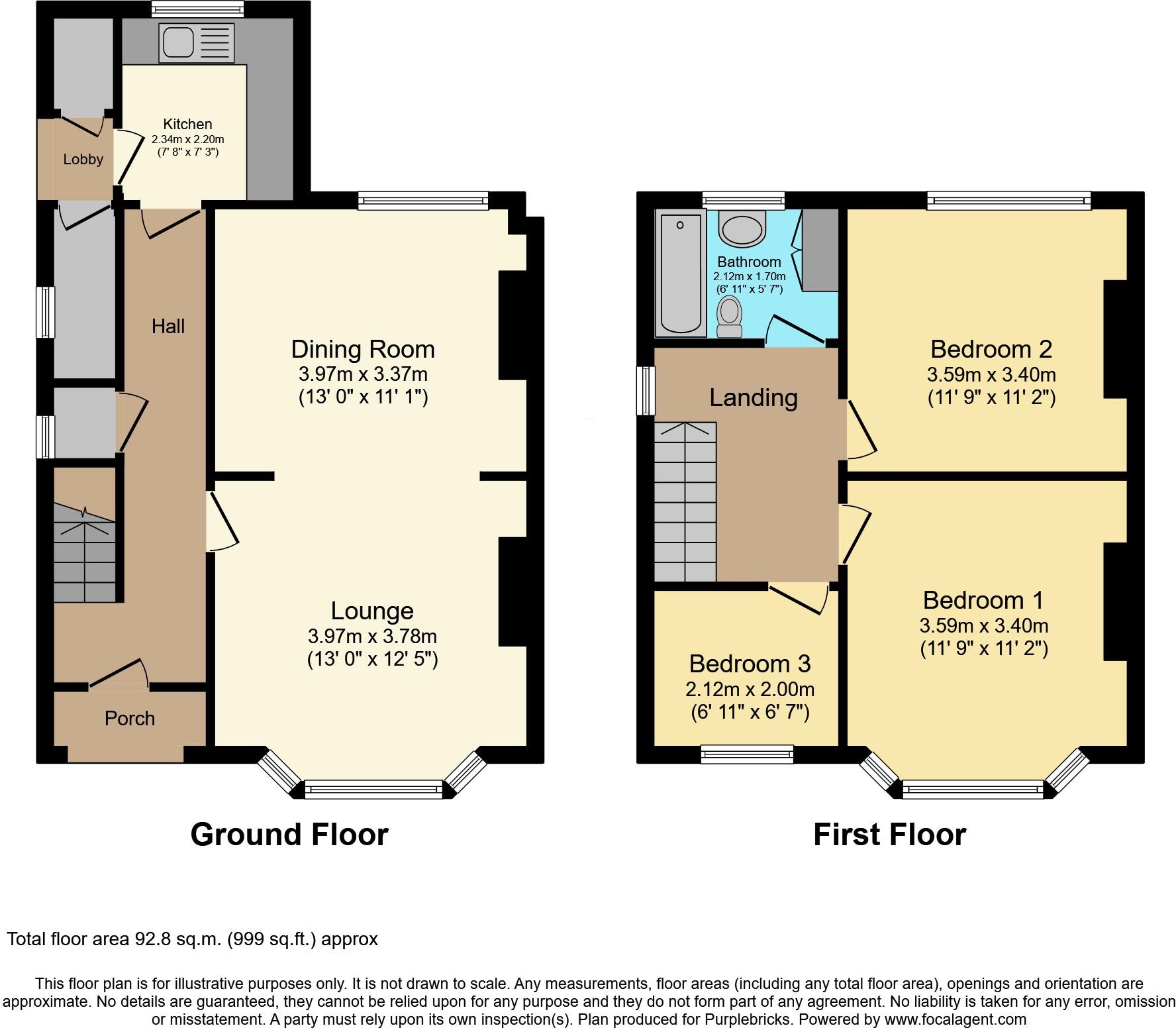 Columbia Avenue, Sutton-in-Ashfield, NG17 floorplan