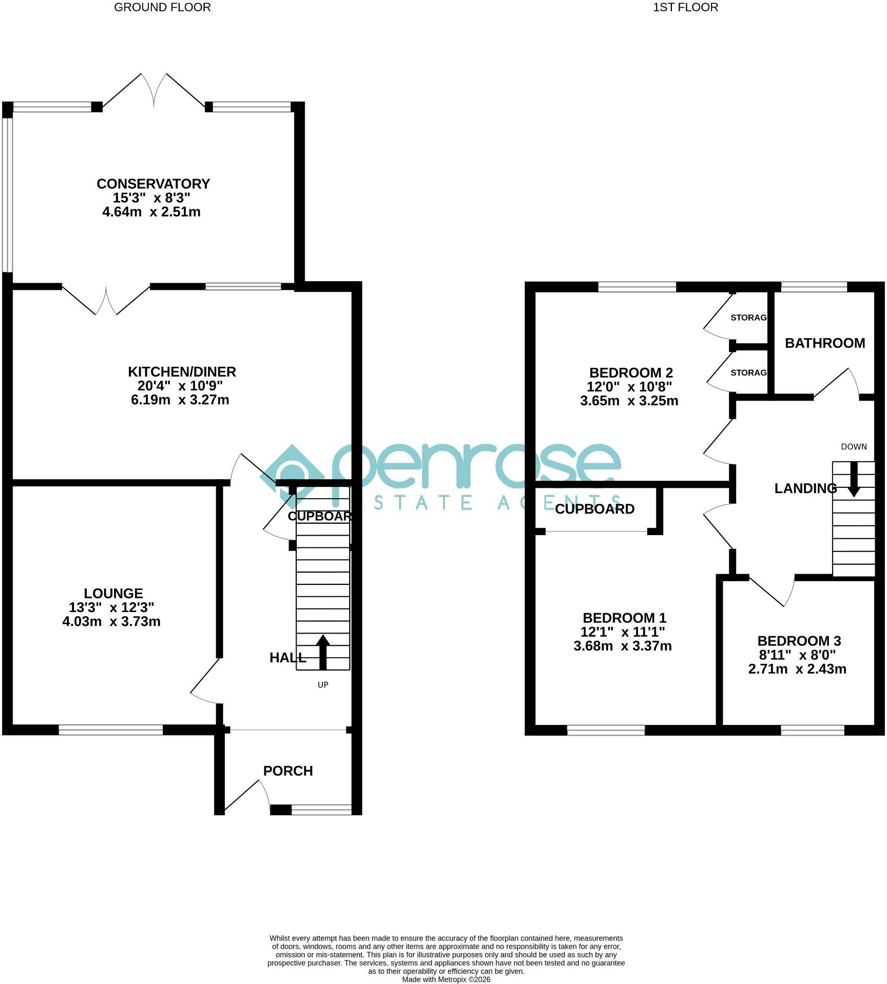 Northdrift Way, Luton, Bedfordshire, LU1 5JF floorplan