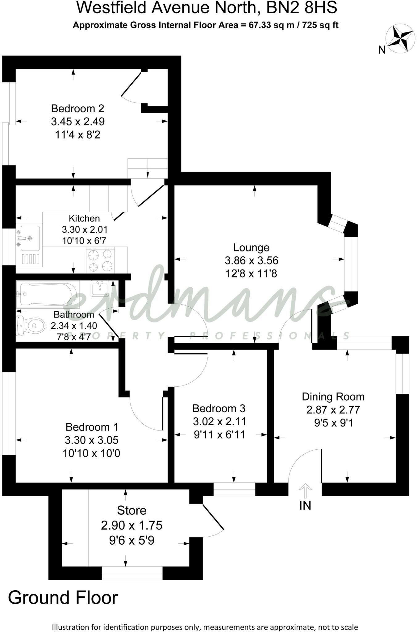 Westfield Avenue North, Saltdean, BN2 floorplan