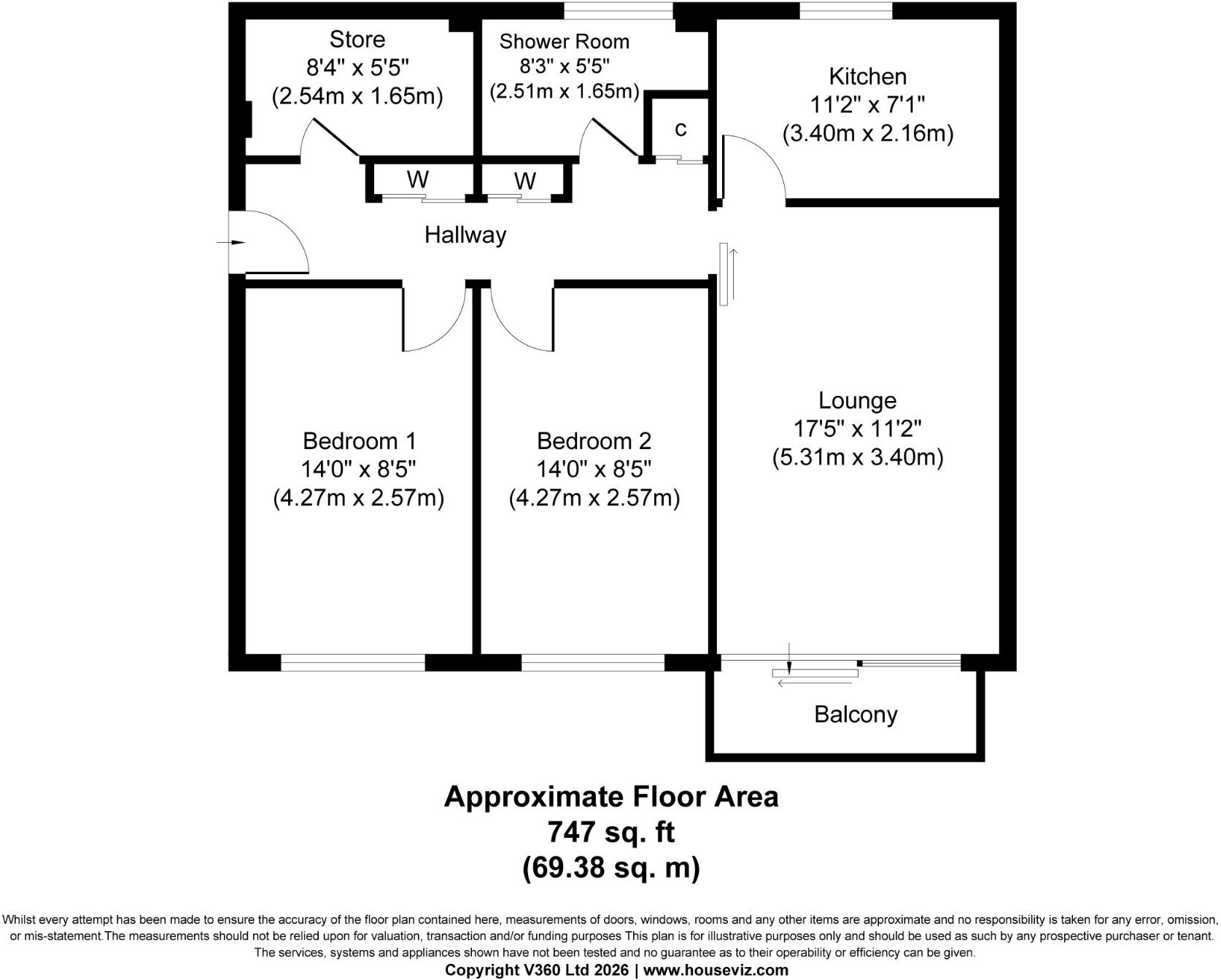 George Street, Paisley, Renfrewshire, PA1 floorplan