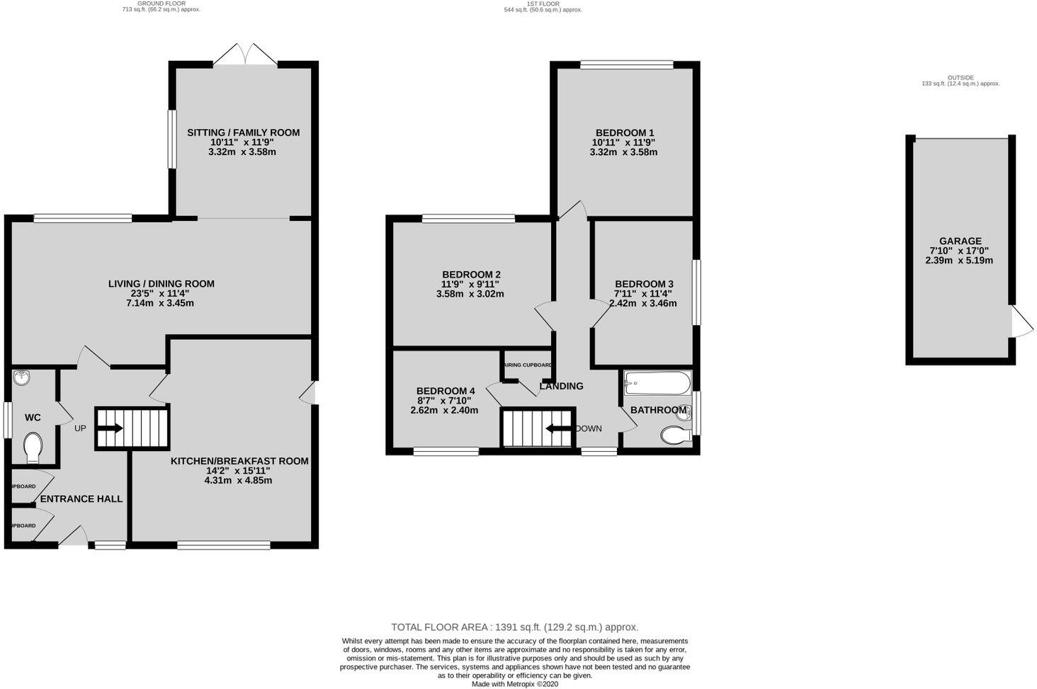 Washle Drive, Middleton Cheney OX17 2PY floorplan