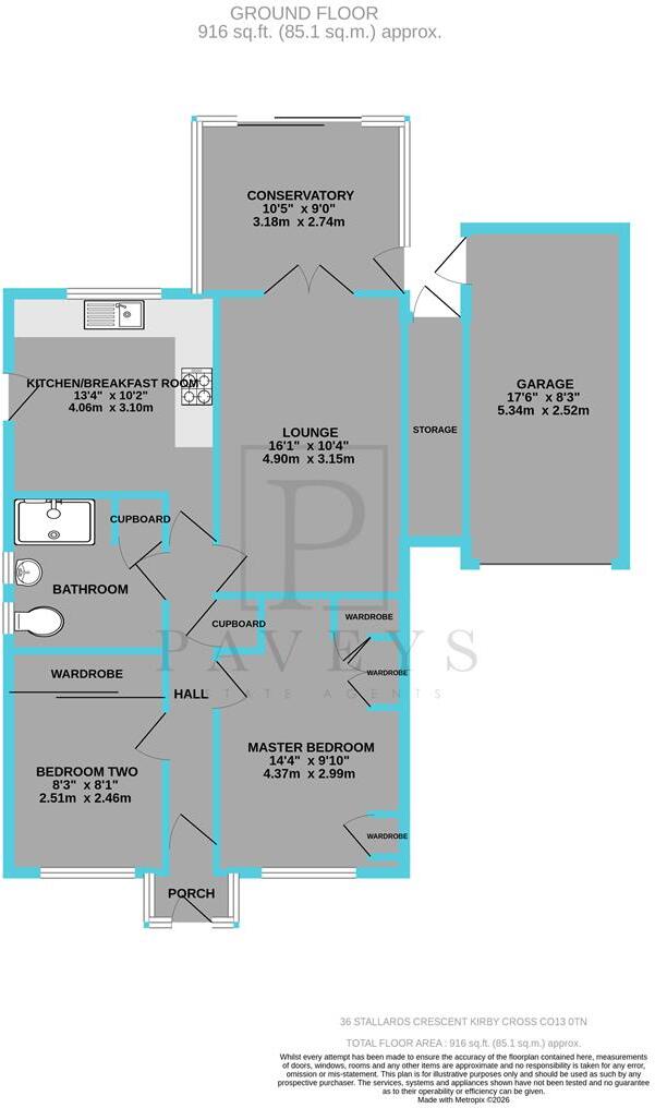 Stallards Crescent, Kirby Cross, Frinton-On-Sea floorplan
