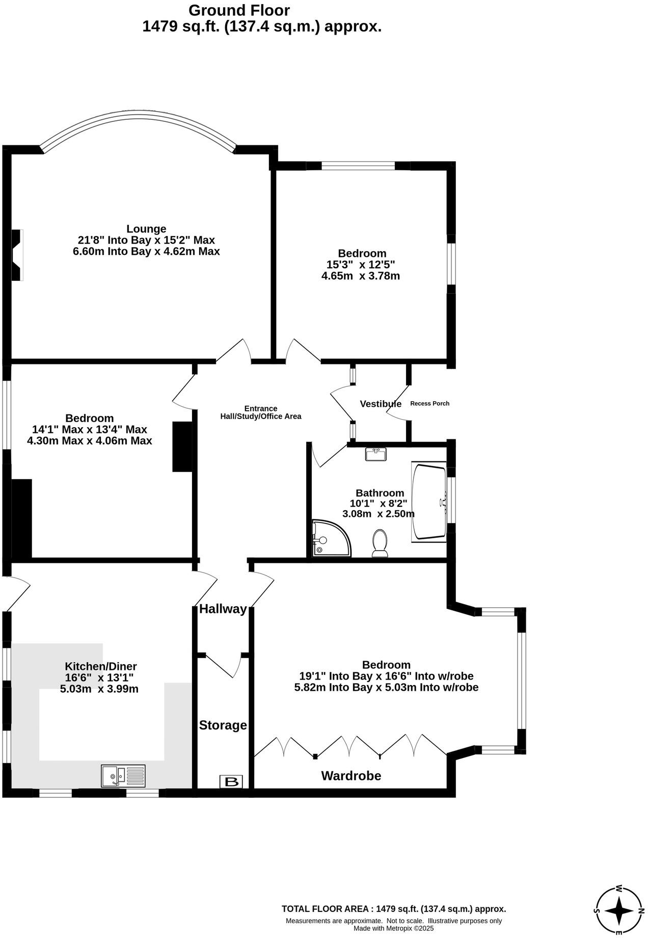 Grove Park Road, Weston-super-Mare floorplan