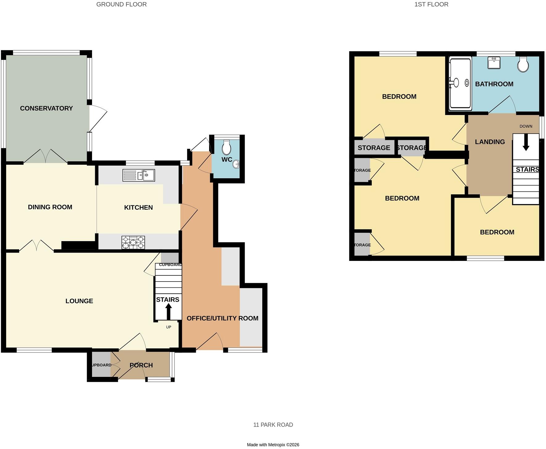 Park Road, Caldicot, mon. NP26 4EH floorplan