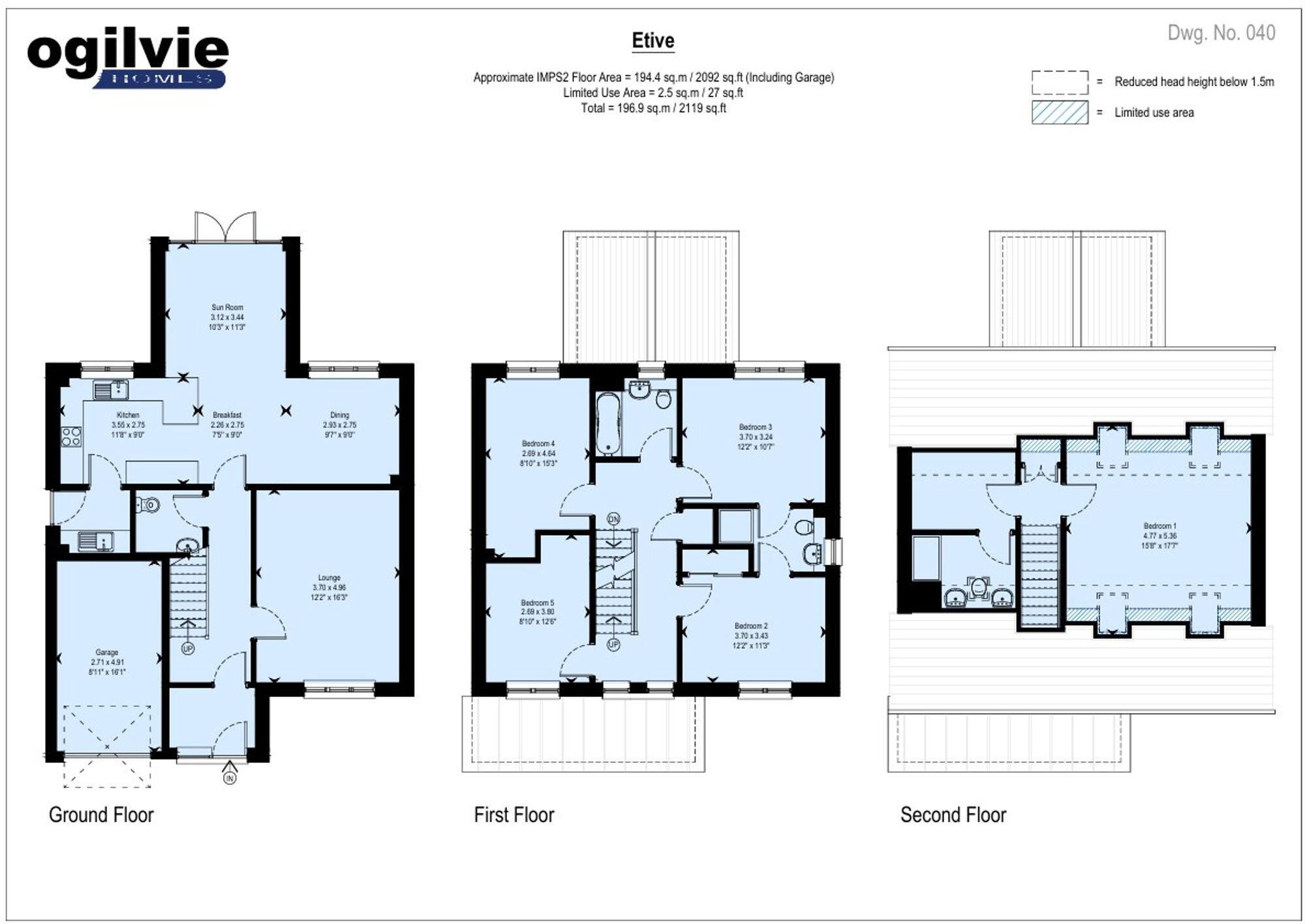 (Plot 192) The Etive, Drovers Gate, Crieff, PH7 floorplan