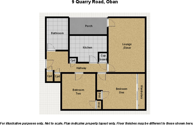9 Quarry Road, Oban, Argyll, PA34 4DP floorplan
