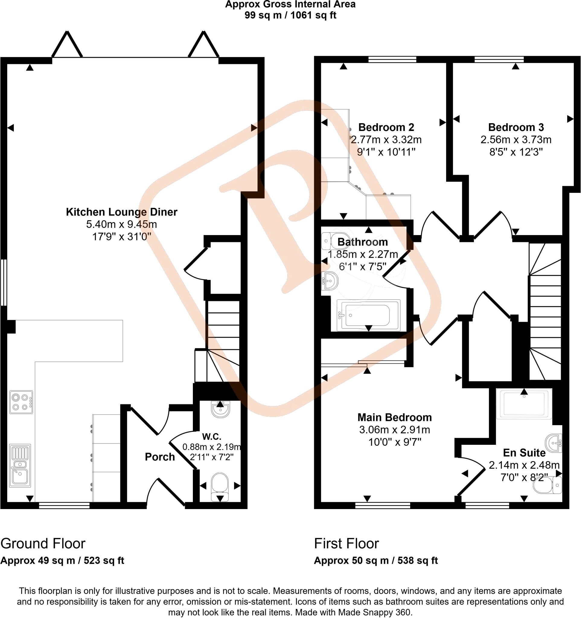 West Field Lane, St. Osyth, Clacton-on-Sea, Essex, CO16 floorplan