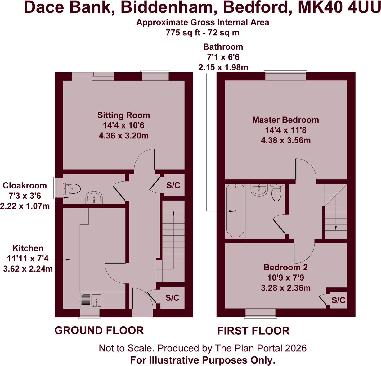 Dace Bank, Biddenham, Bedford, MK40 floorplan