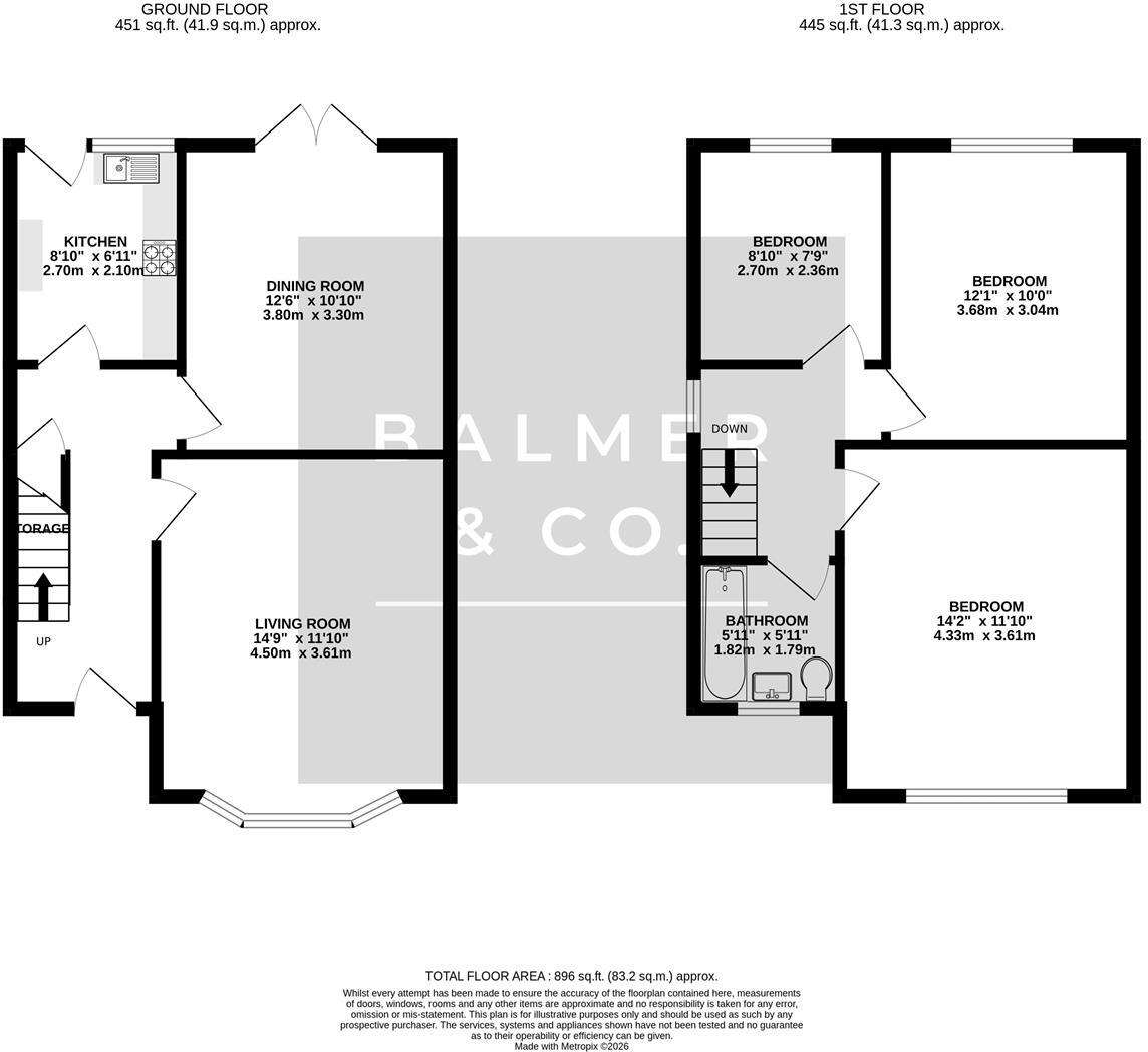 Hendon Street, Leigh, WN7 floorplan