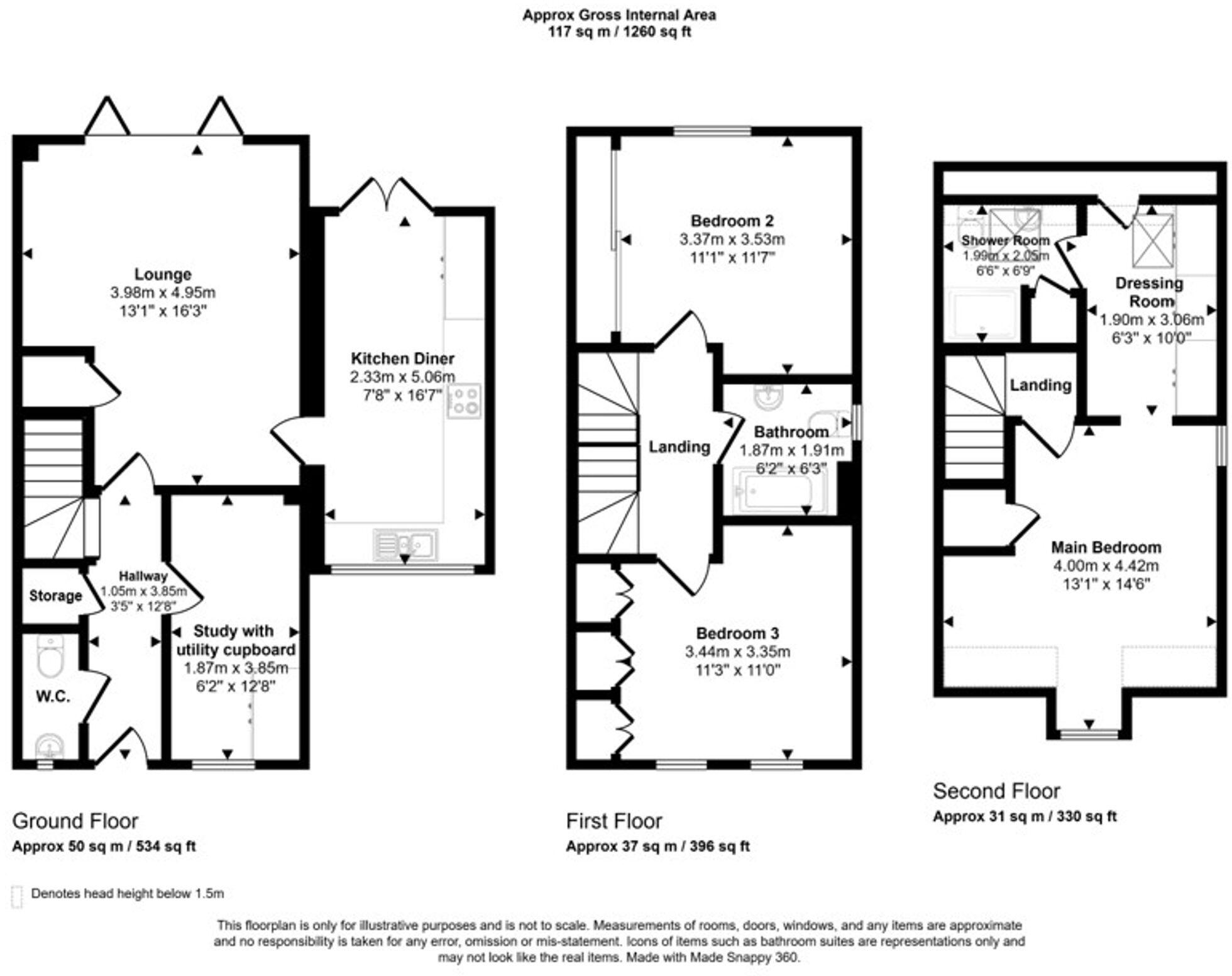 Birbeck Close, Wigan, WN3 floorplan