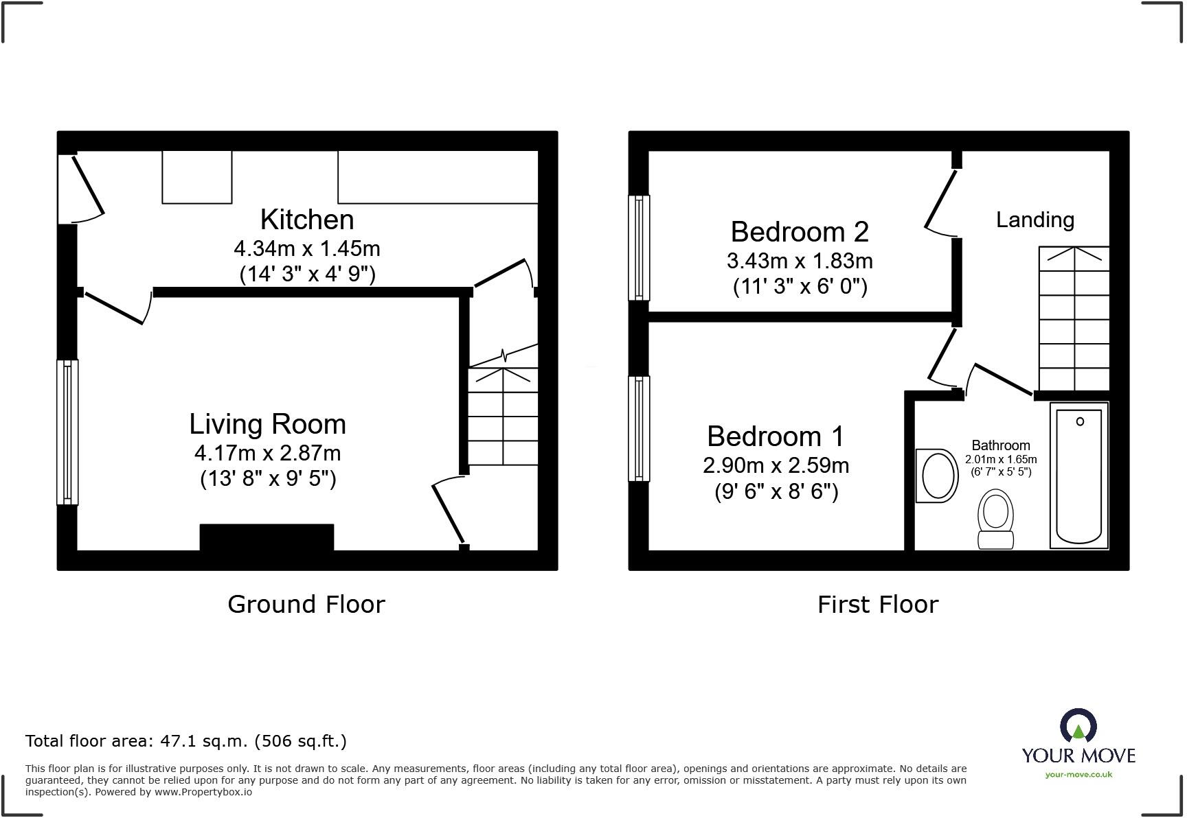 Graver Weir Terrace, Rossendale, Lancashire, BB4 floorplan