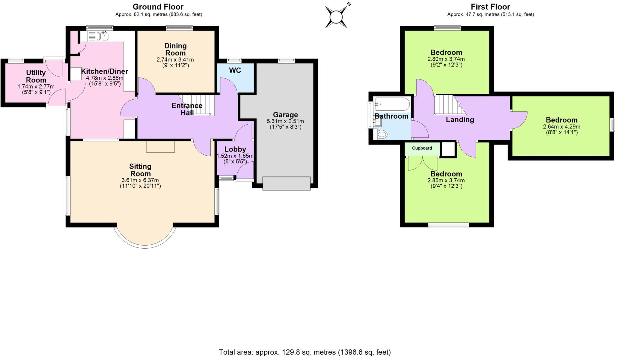 Saxham Street, Stowupland floorplan