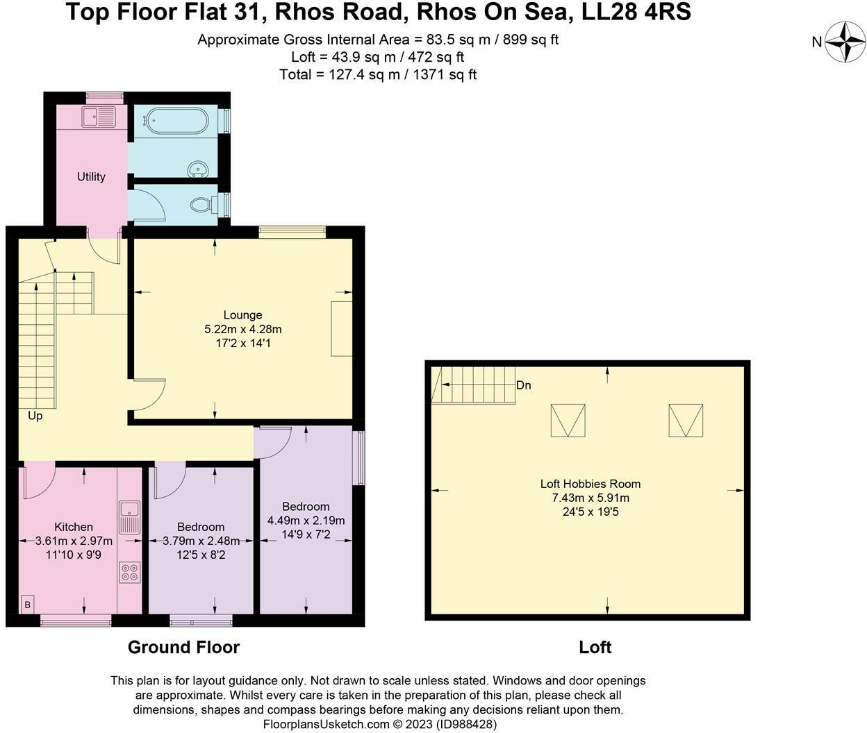 31 Rhos Road, Rhos-on-Sea floorplan