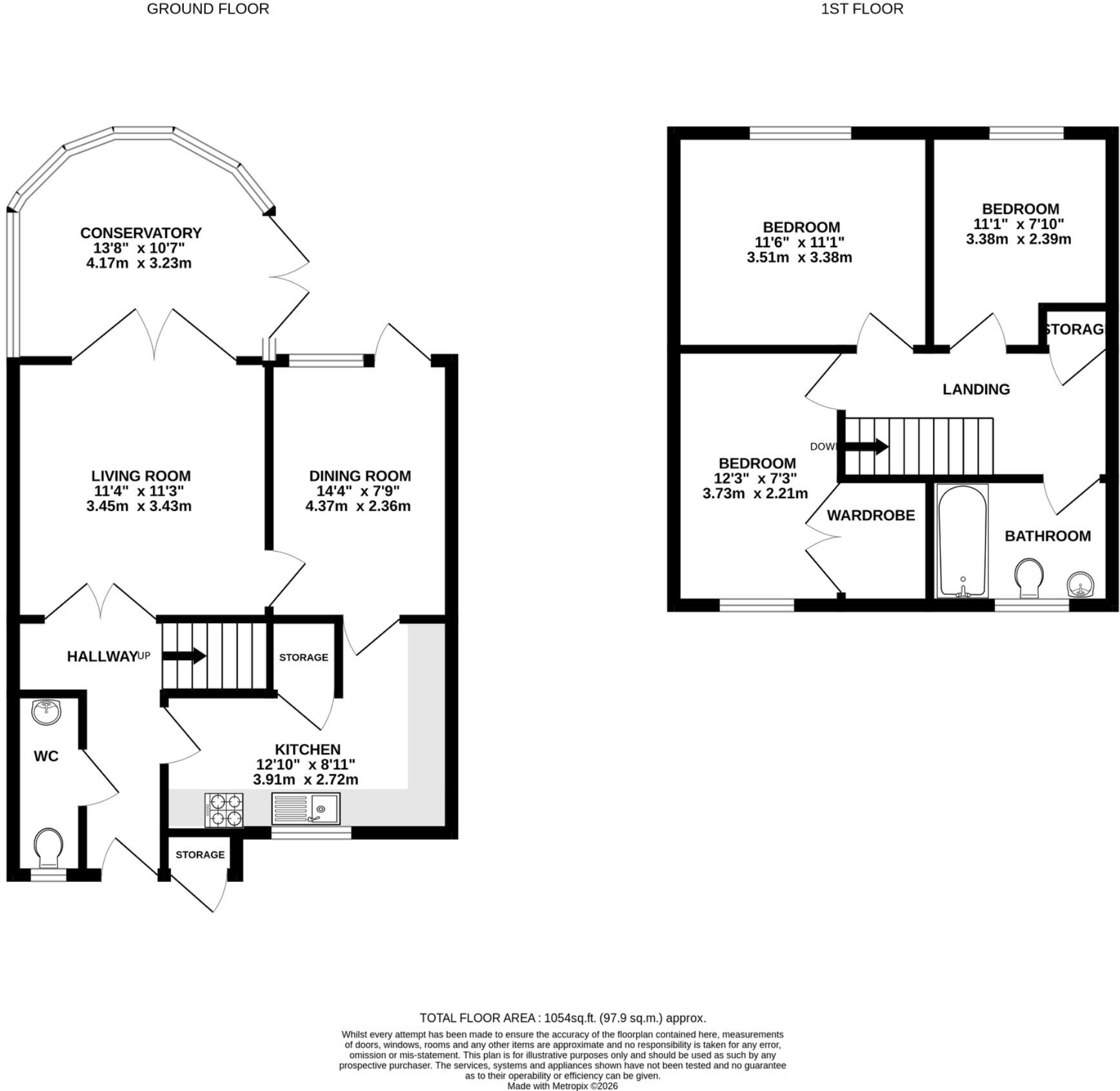 Aylward Drive, Stevenage, Hertfordshire, SG2 floorplan