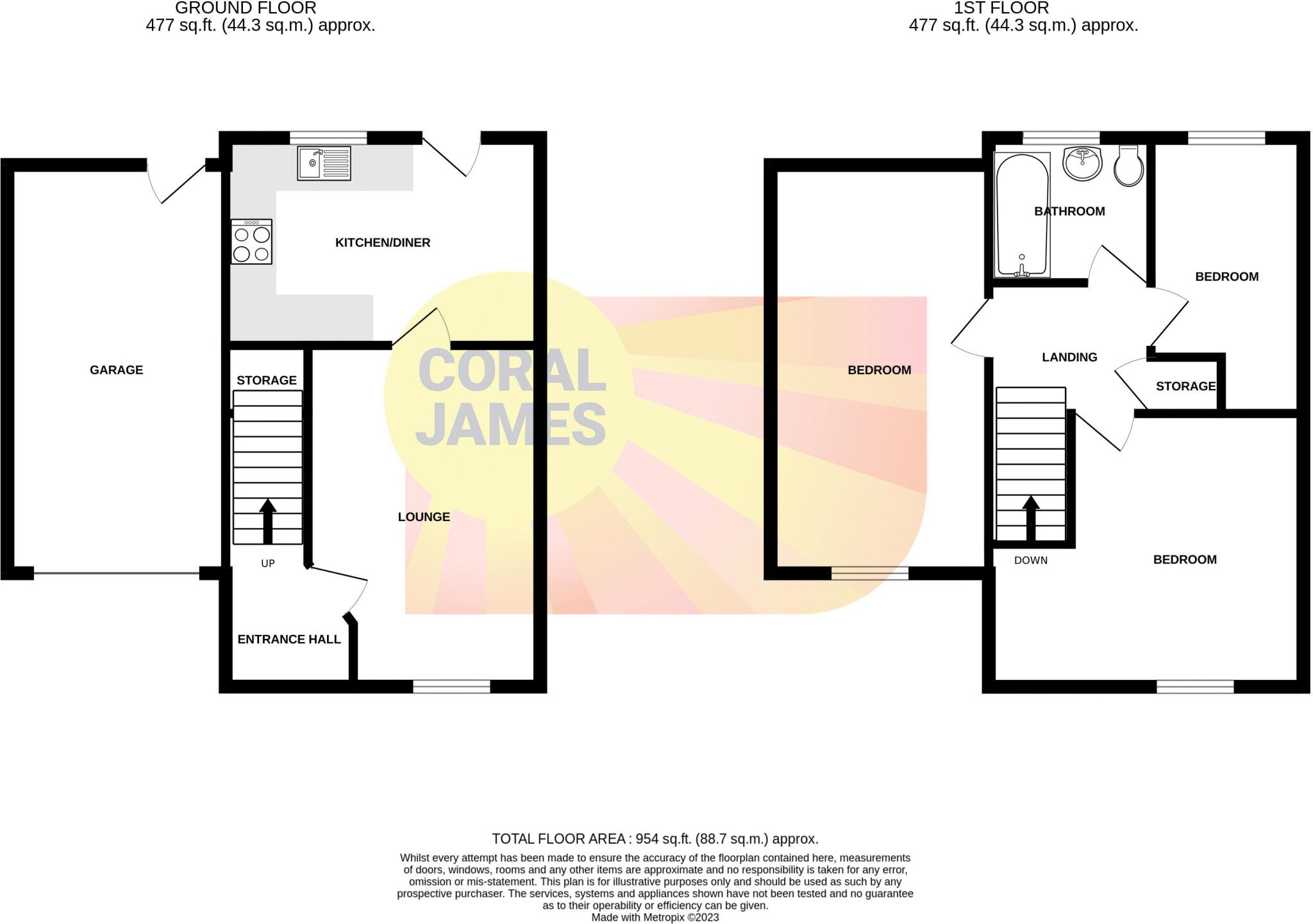 Recently Refurbished Home in a Desirable Village floorplan
