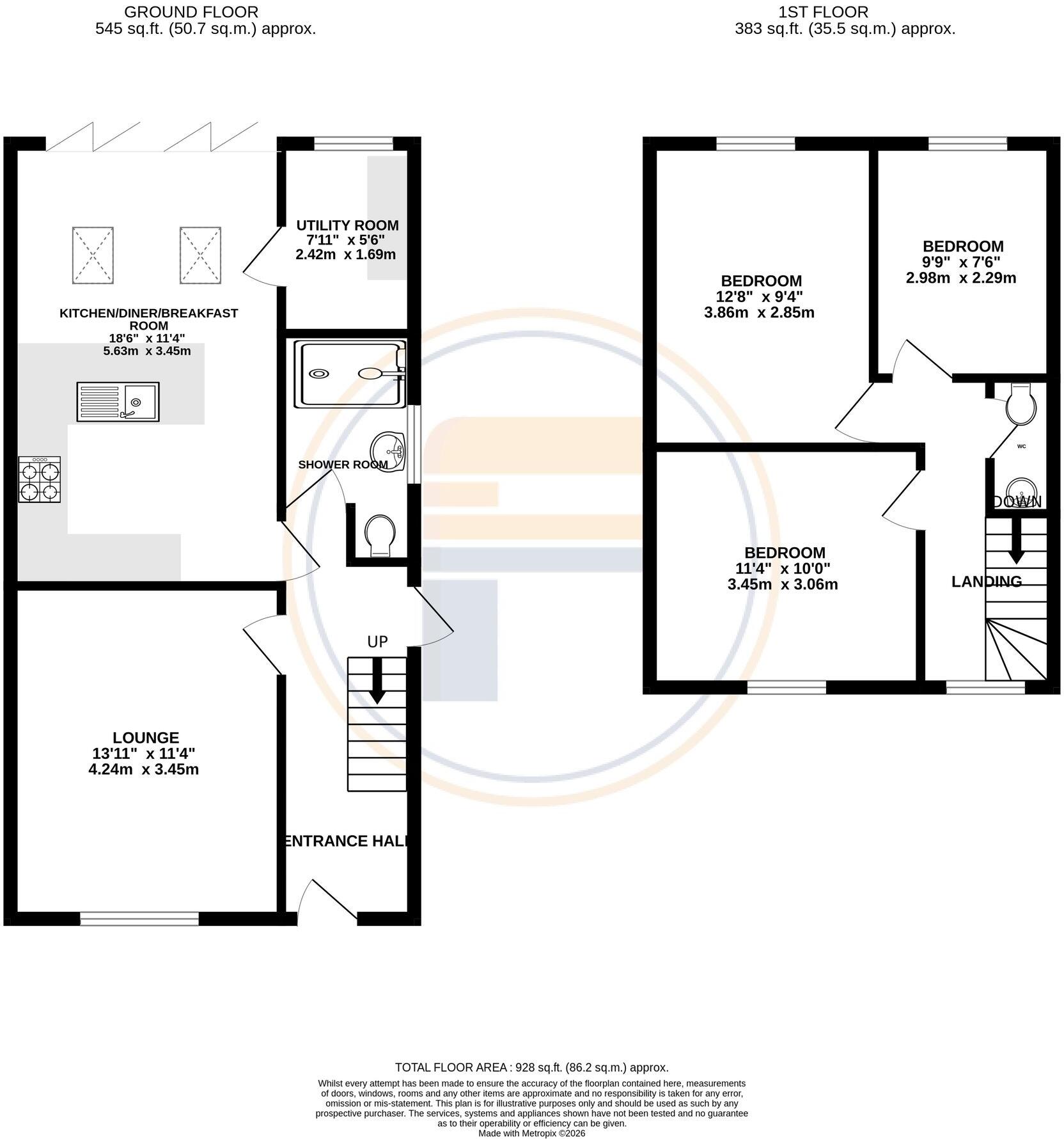 Pax Hill, Bedford, MK41 floorplan