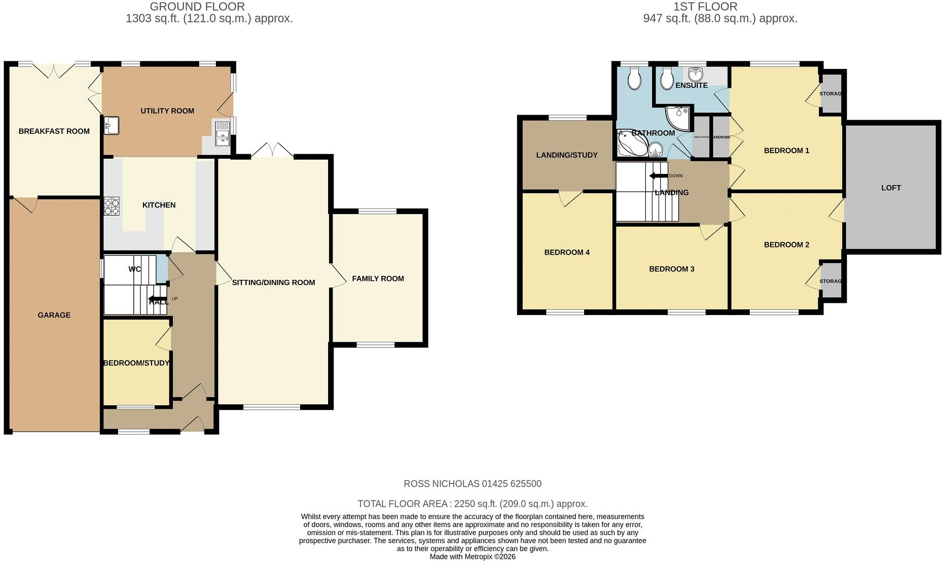 The Martells, Barton On Sea, New Milton, Hampshire. BH25 7BG floorplan