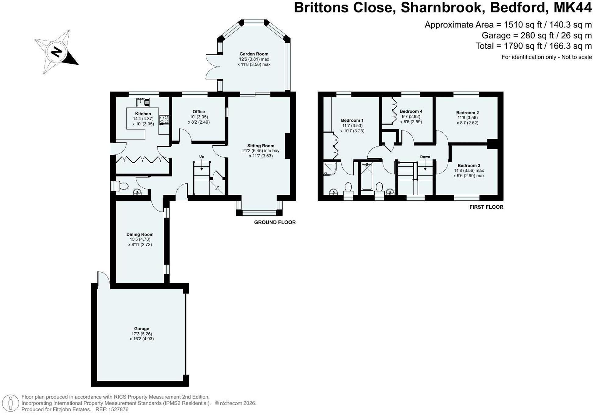 Brittons Close, Sharnbrook, MK44 floorplan