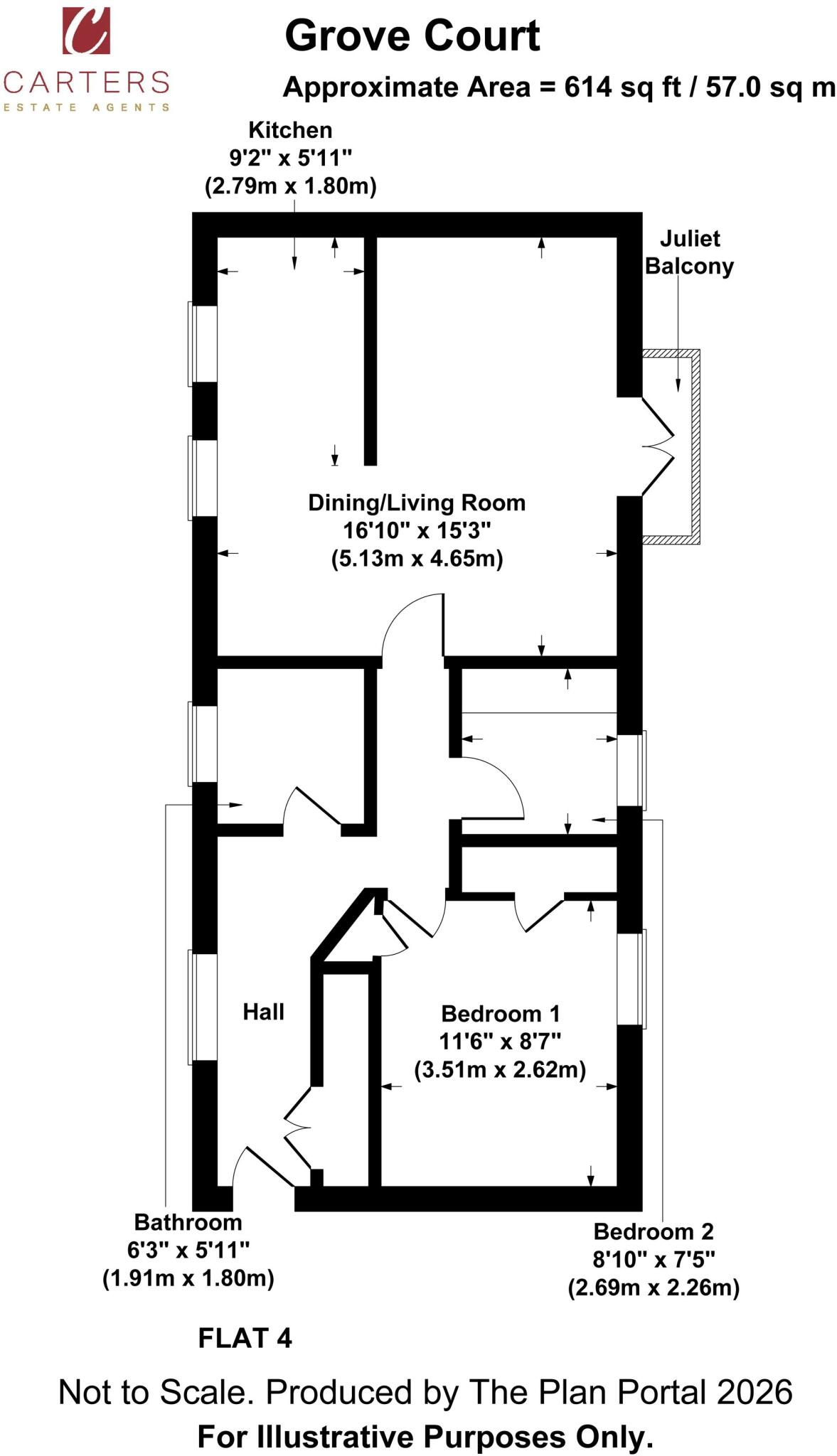 Gadsby Street, Grove Court Gadsby Street, CV11 floorplan