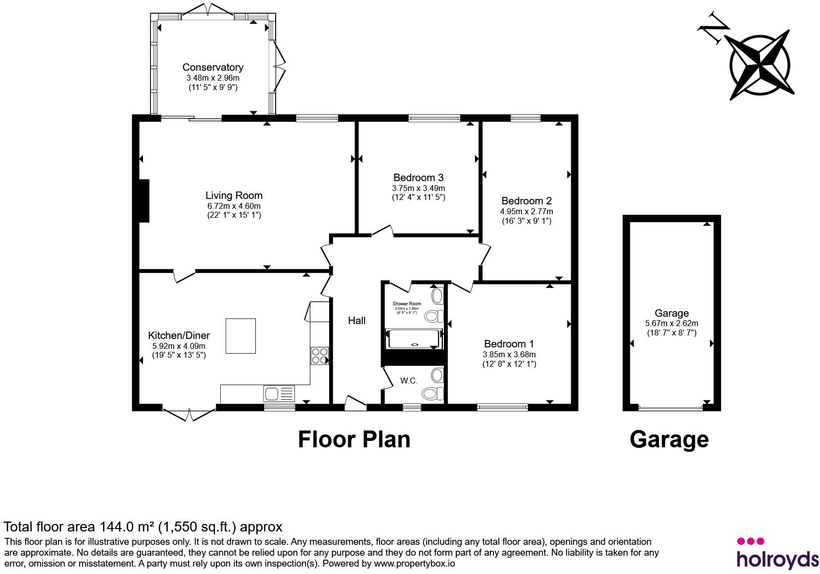 Halifax Road, Cullingworth, Bradford floorplan