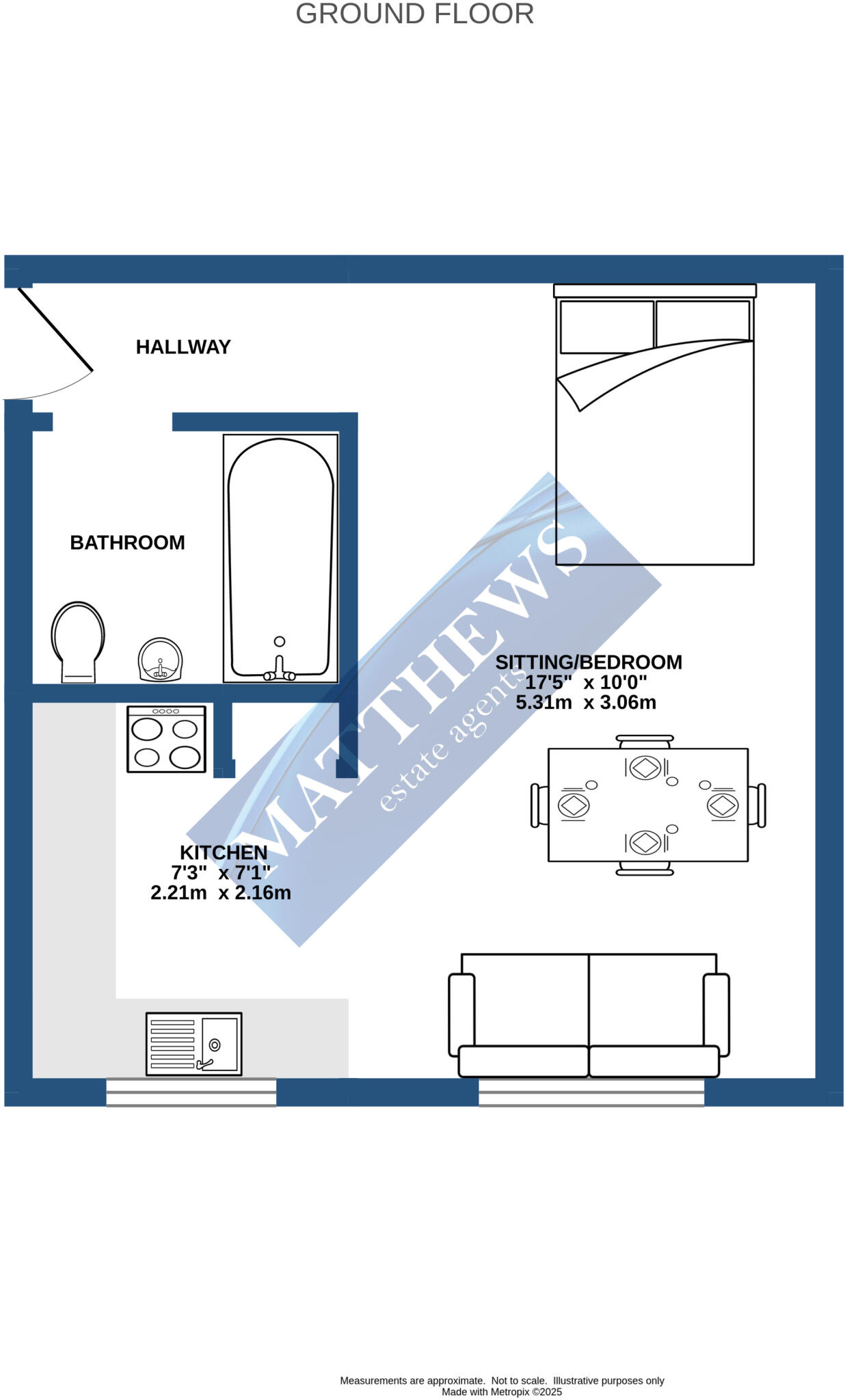 Flat 8, Richmond Court, St. Peters Street, Cardiff, CF24 floorplan