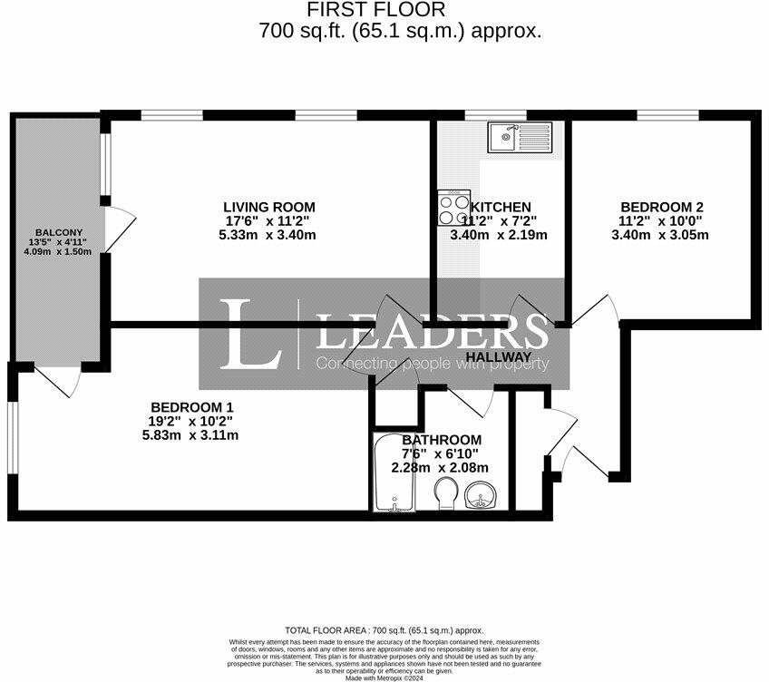 Green Court, St. Catherines Road, Littlehampton floorplan