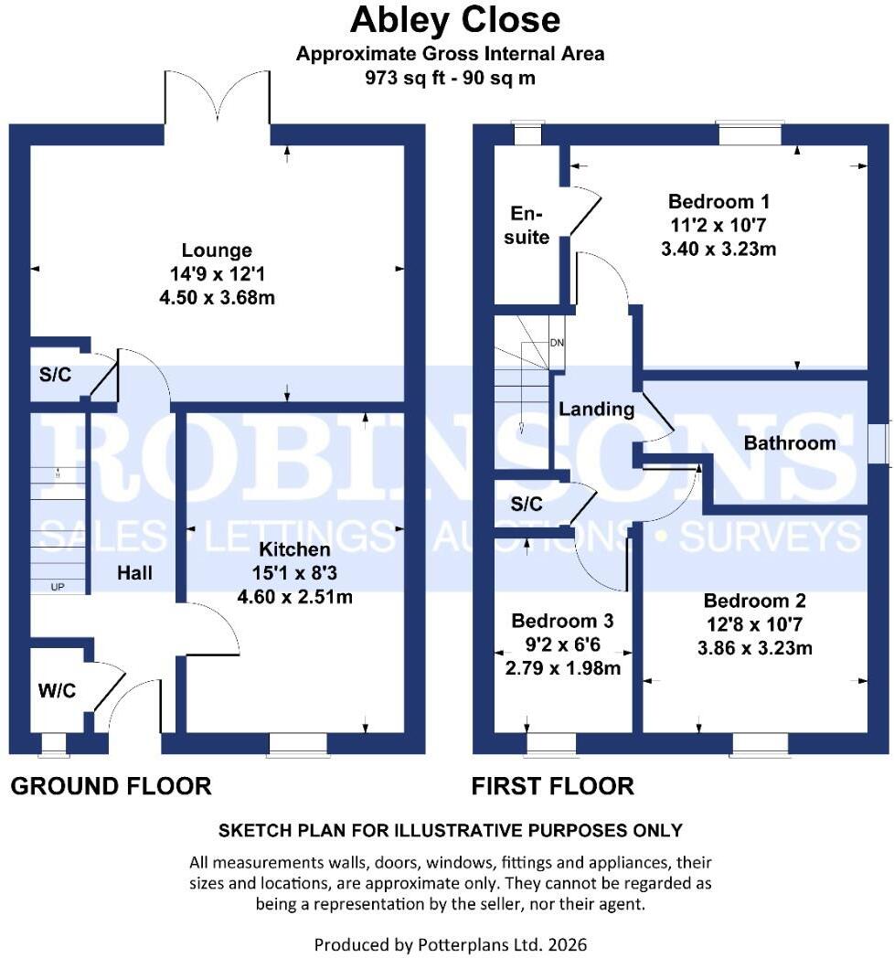 Abley Close, Middlestone Moor, Spennymoor floorplan