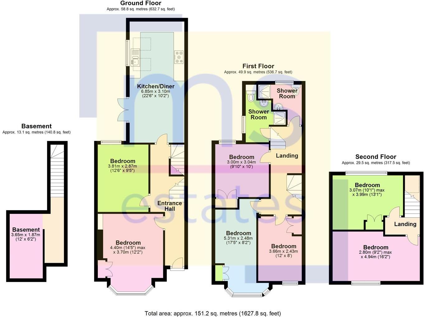 £125pppw Derby Road, Lenton, Nottingham floorplan