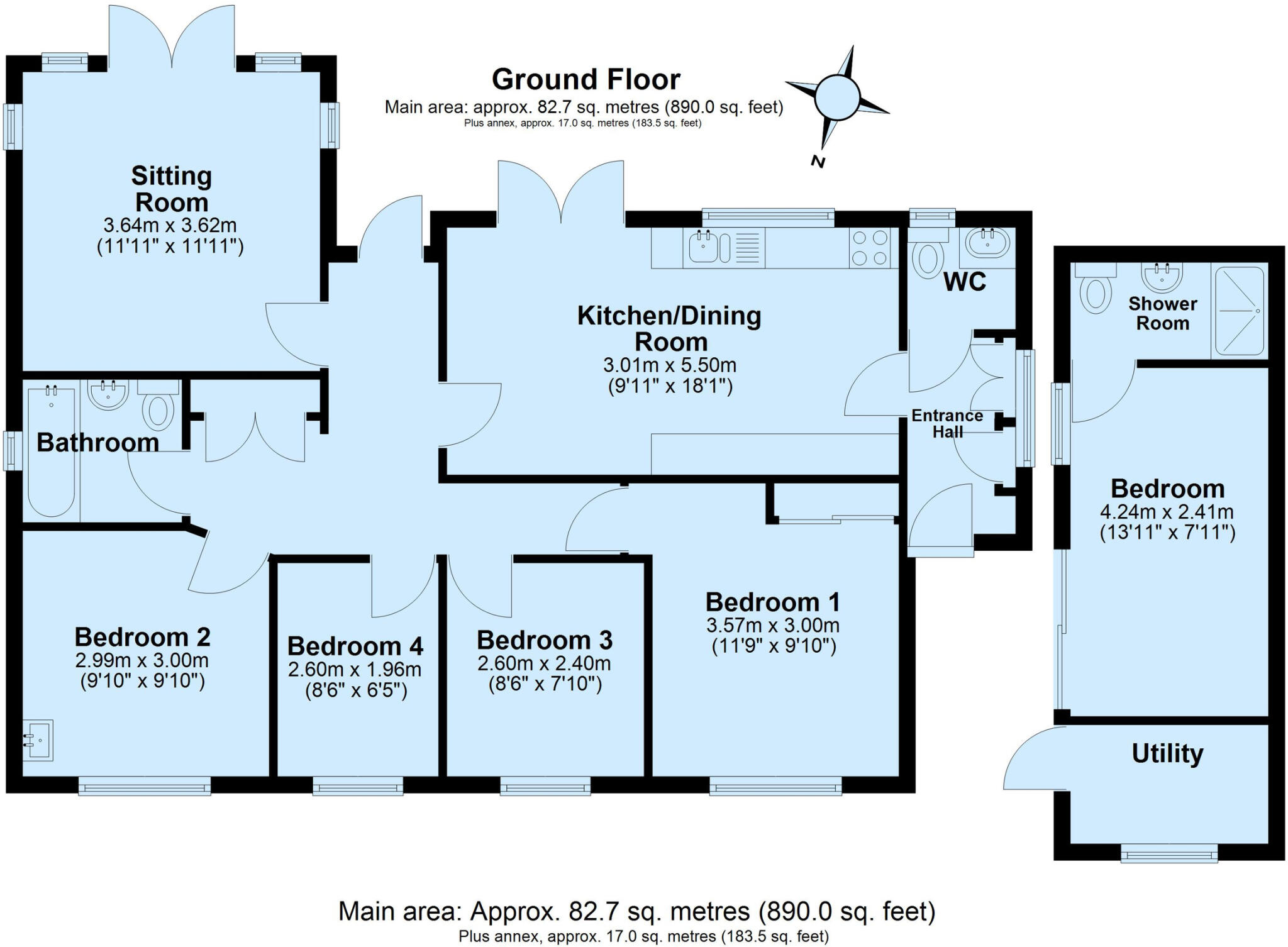 Grand View Road, Hope Cove floorplan