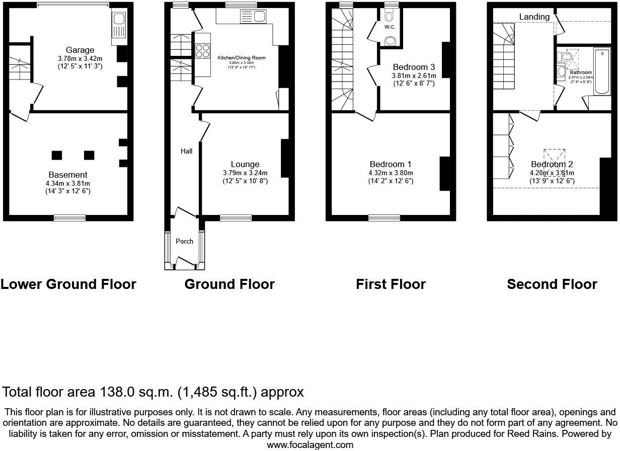 College Terrace, Halifax, West Yorkshire, HX1 floorplan