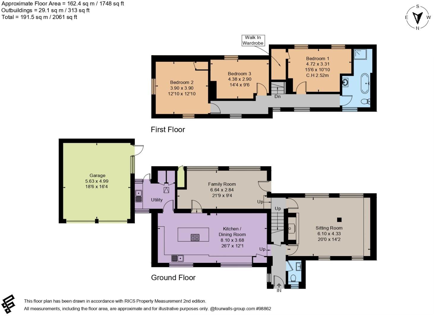 Old Watling Street, Flamstead, St. Albans floorplan