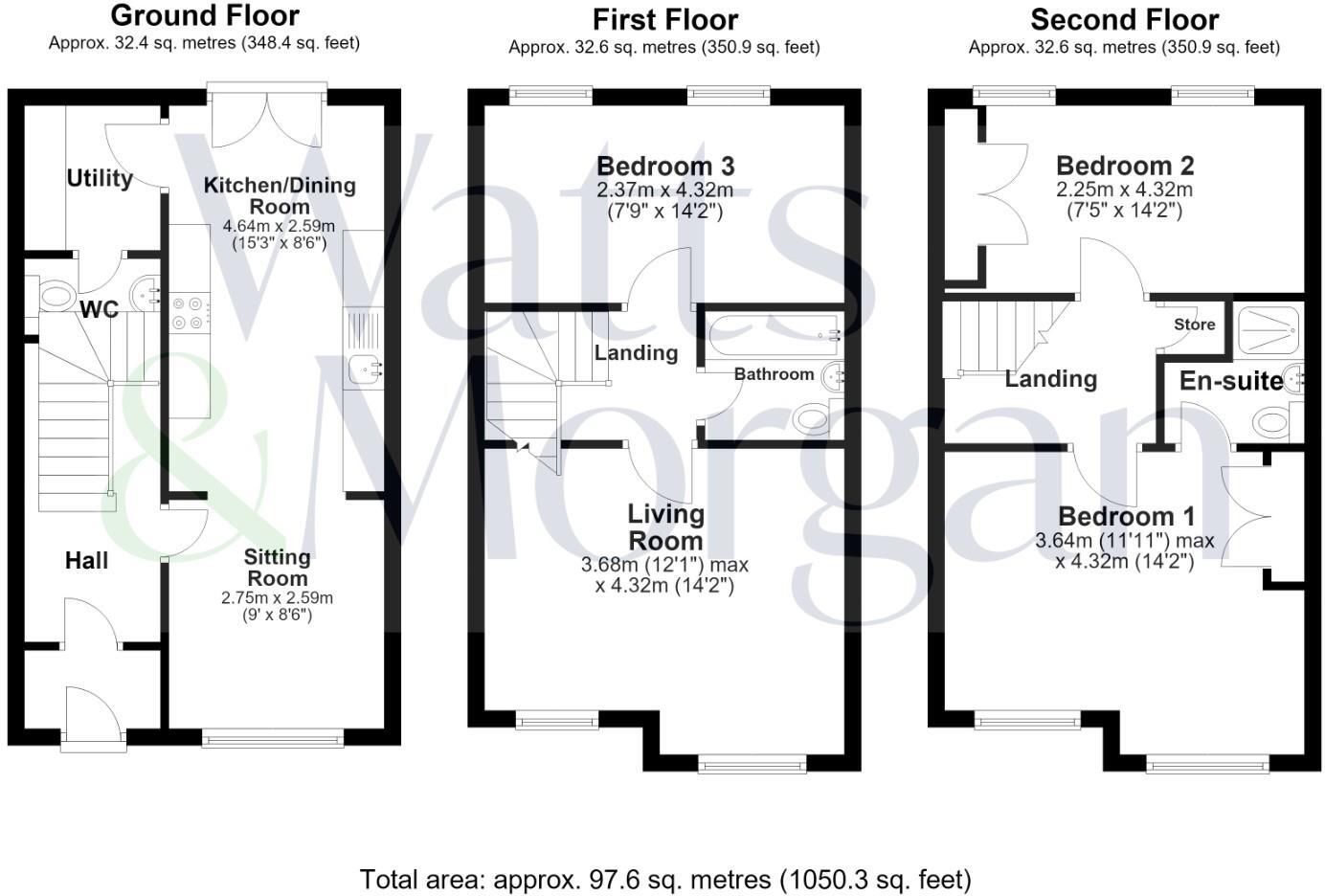 Ffordd Y Draen, Coity, Bridgend County Borough, CF35 6DQ floorplan