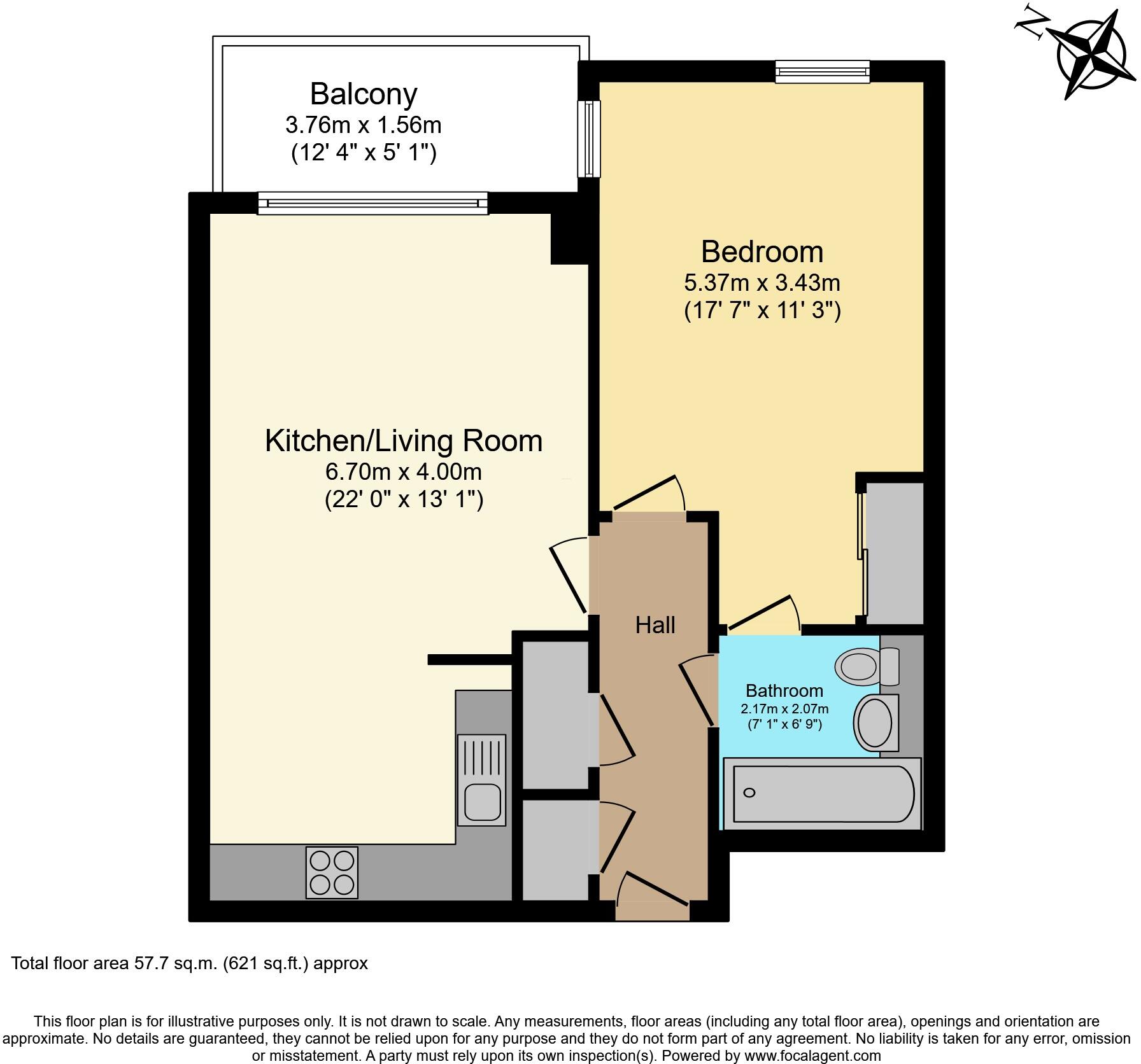 3 Lakeside Drive, London, NW10 floorplan