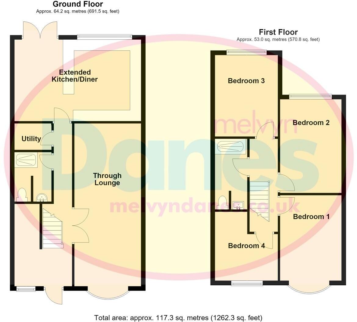 Gotham Road, South Yardley, Birmingham floorplan