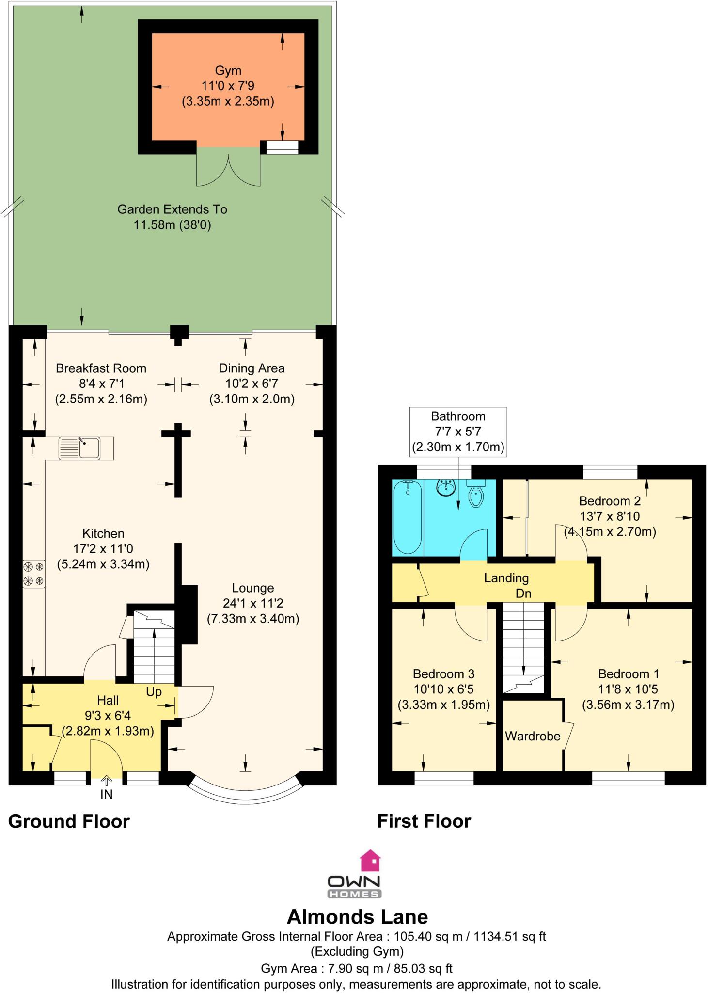 Almonds Lane, Stevenage, Hertfordshire floorplan