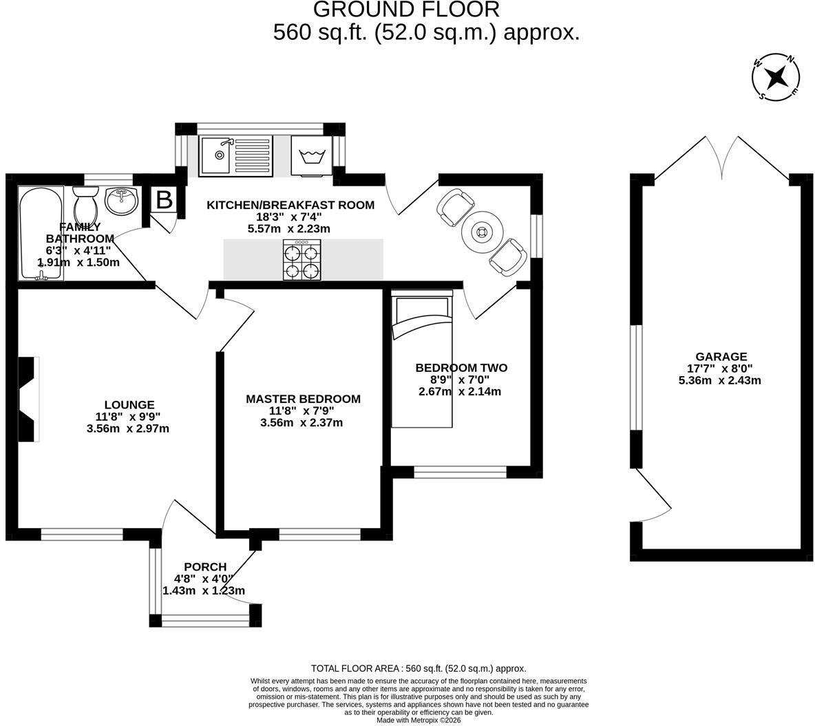 Croston Road, Lostock Hall, Preston floorplan