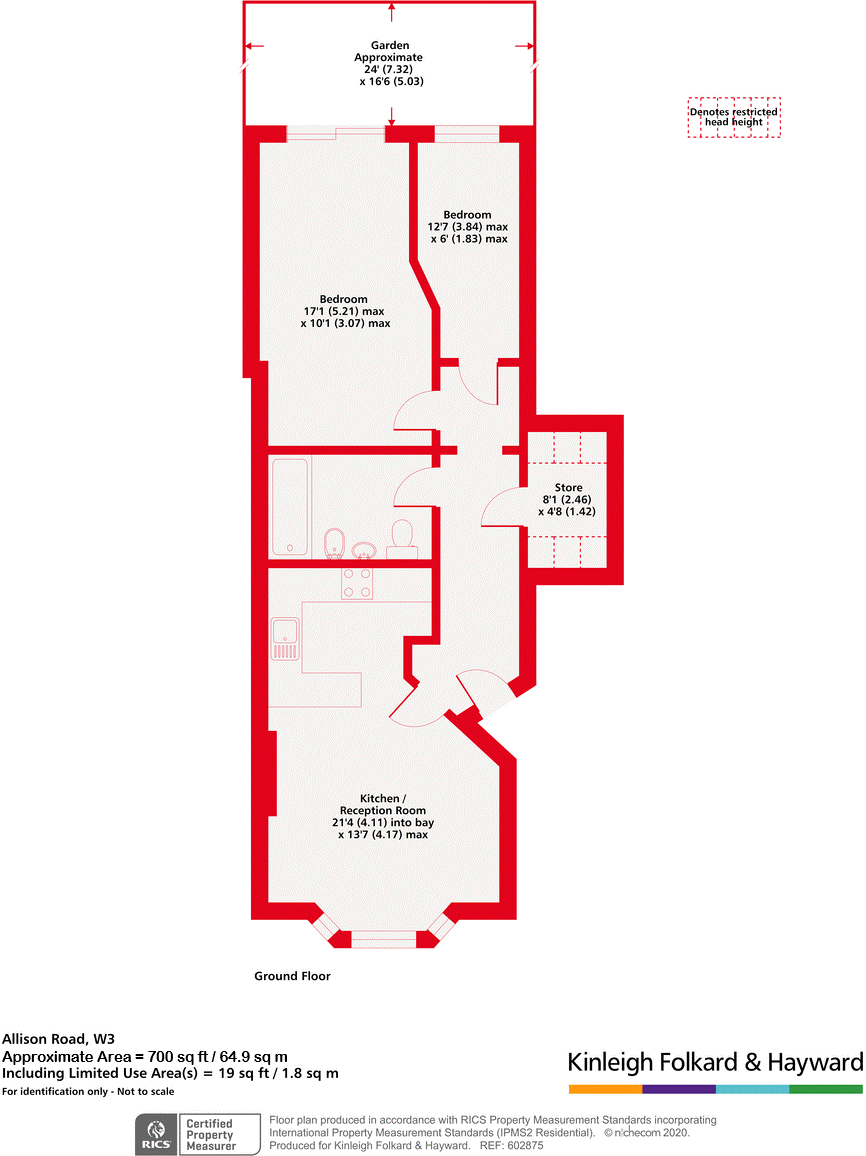 Allison Road, Acton, London, W3 floorplan