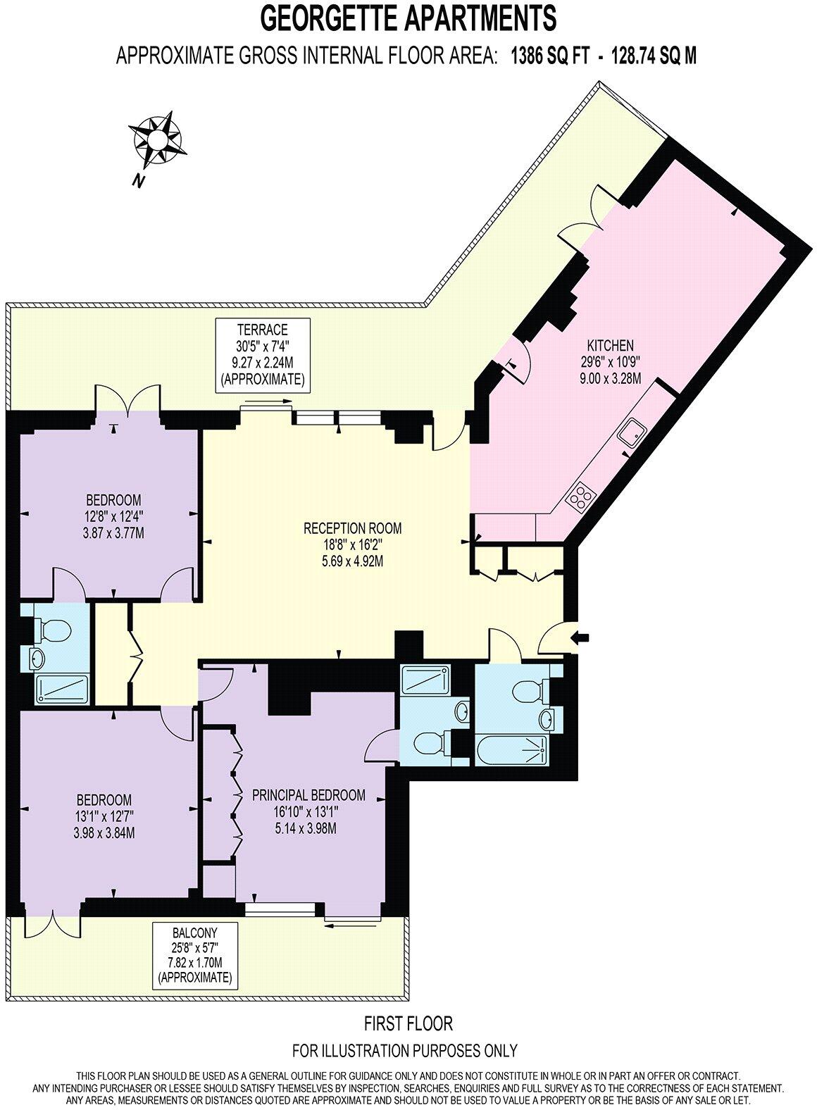Georgette Apartments, 10 Cendal Crescent, E1 floorplan