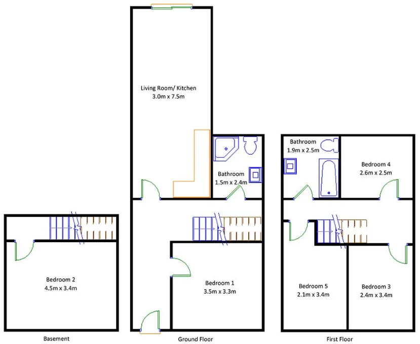 Courtenay Street, Cheltenham, Gloucestershire, GL50 floorplan