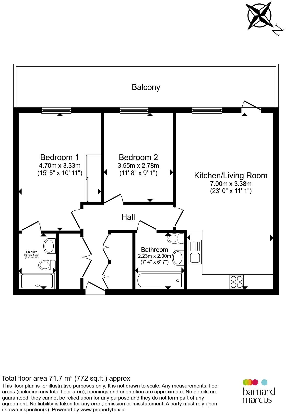 Bittacy Hill, London floorplan