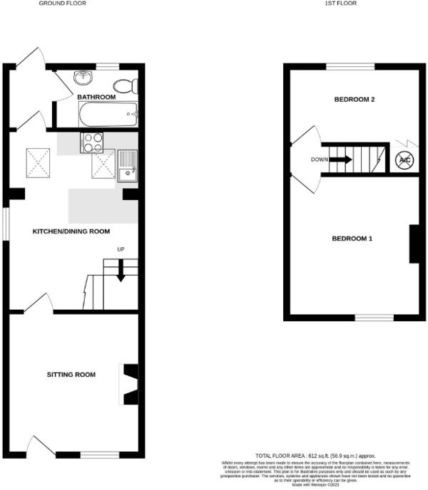 64, Bridge Street, Leominster, Herefordshire, HR6 8DZ floorplan