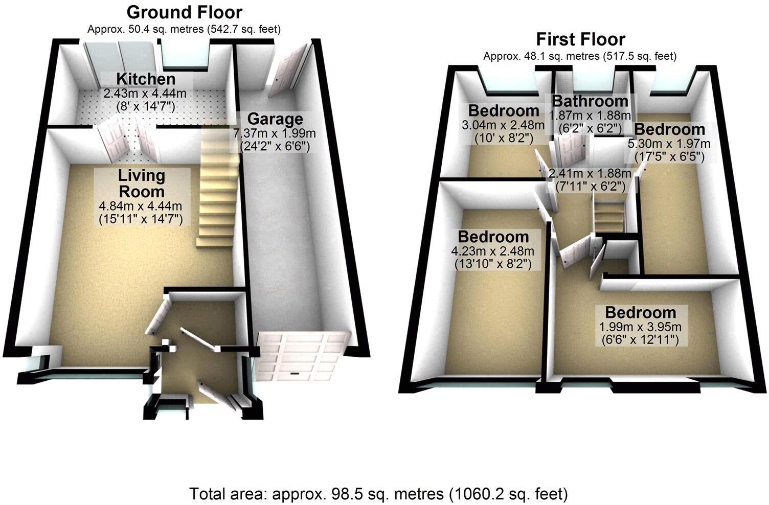 Totnes Avenue, Chadderton, Oldham, Greater Manchester, OL9 floorplan