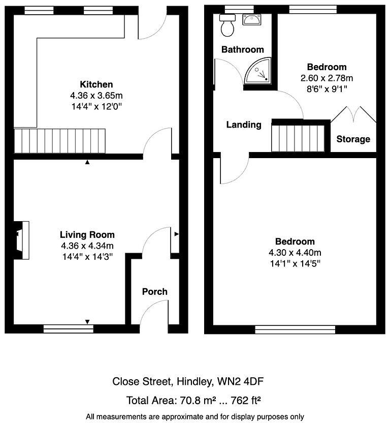 Close Street, Hindley floorplan